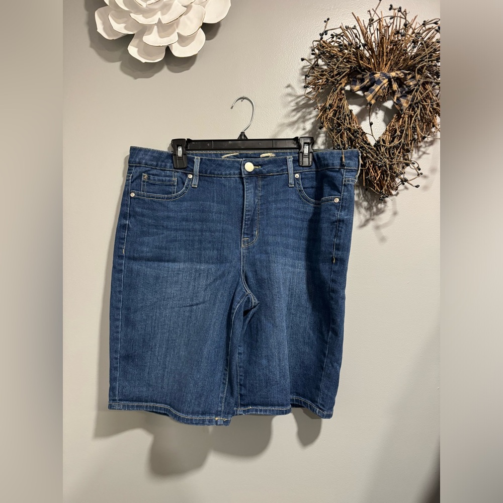 Seven7 Denim Sunset Bermuda Shorts Size 16